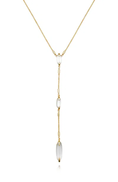 Vince Camuto Long Goldtone & Stone Pendant Necklace
