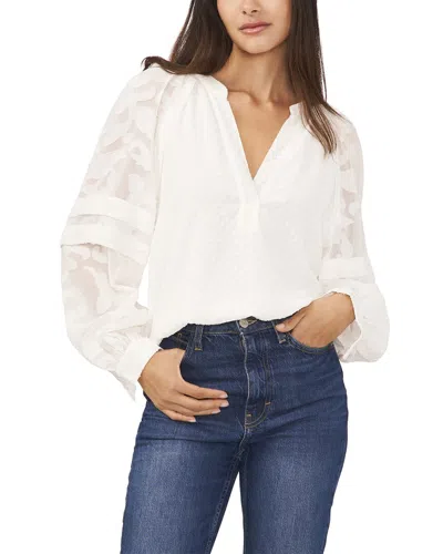 Vince Camuto Long Raglan Sleeve V-front Blouse