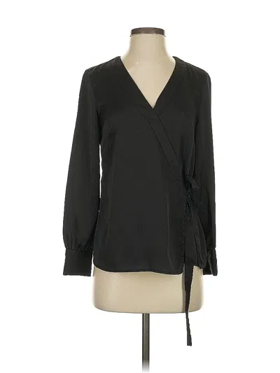 Pre-owned Vince Camuto Long Sleeve Blouse In Black