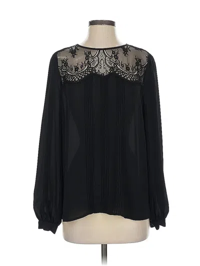 Pre-owned Vince Camuto Long Sleeve Blouse In Black