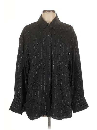 Pre-owned Vince Camuto Long Sleeve Blouse In Black