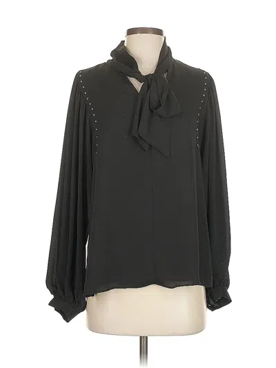 Pre-owned Vince Camuto Long Sleeve Blouse In Black