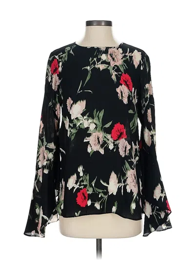 Pre-owned Vince Camuto Long Sleeve Blouse In Black