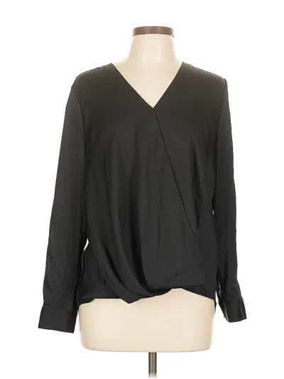 Pre-owned Vince Camuto Long Sleeve Blouse In Black