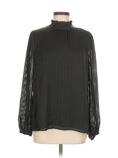 Pre-owned Vince Camuto Long Sleeve Blouse In Black