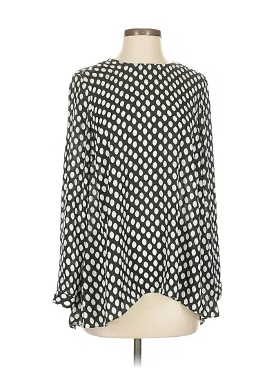 Pre-owned Vince Camuto Long Sleeve Blouse In Black