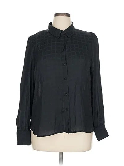 Pre-owned Vince Camuto Long Sleeve Blouse In Black