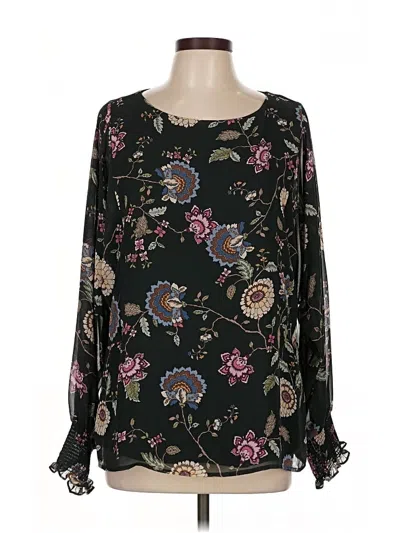 Pre-owned Vince Camuto Long Sleeve Blouse In Black