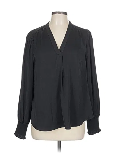 Pre-owned Vince Camuto Long Sleeve Blouse In Black
