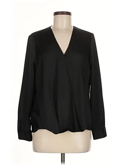Pre-owned Vince Camuto Long Sleeve Blouse In Black