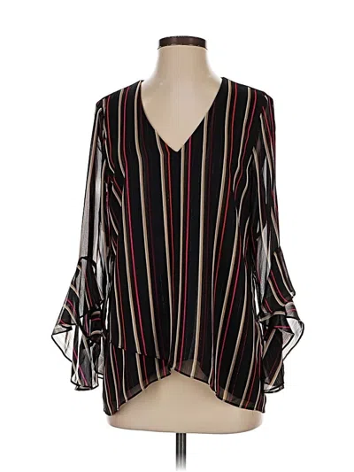 Pre-owned Vince Camuto Long Sleeve Blouse In Black