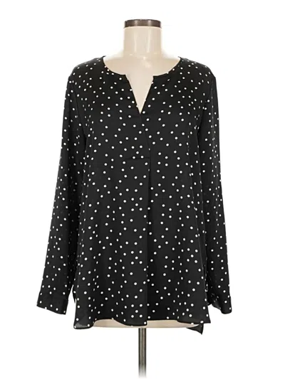 Pre-owned Vince Camuto Long Sleeve Blouse In Black