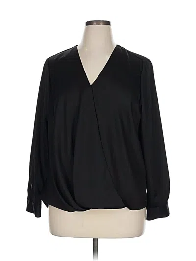 Pre-owned Vince Camuto Long Sleeve Blouse In Black