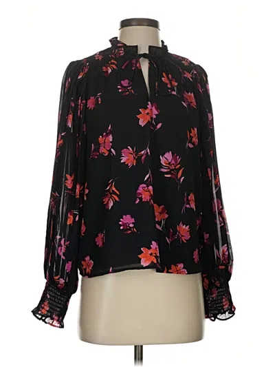 Pre-owned Vince Camuto Long Sleeve Blouse In Black