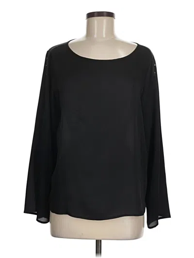 Pre-owned Vince Camuto Long Sleeve Blouse In Black