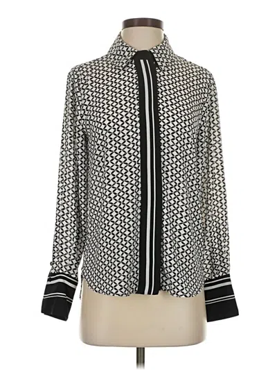 Pre-owned Vince Camuto Long Sleeve Blouse In Black