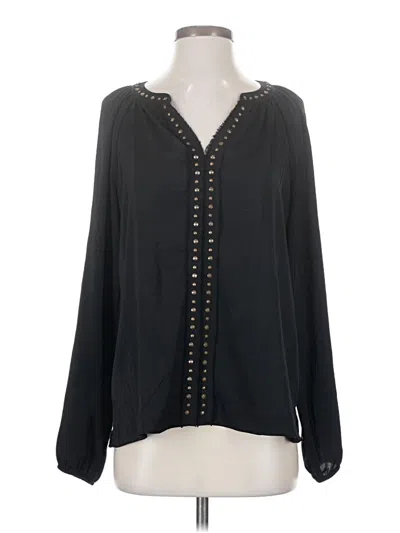 Pre-owned Vince Camuto Long Sleeve Blouse In Black
