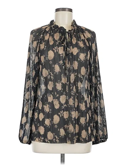 Pre-owned Vince Camuto Long Sleeve Blouse In Black