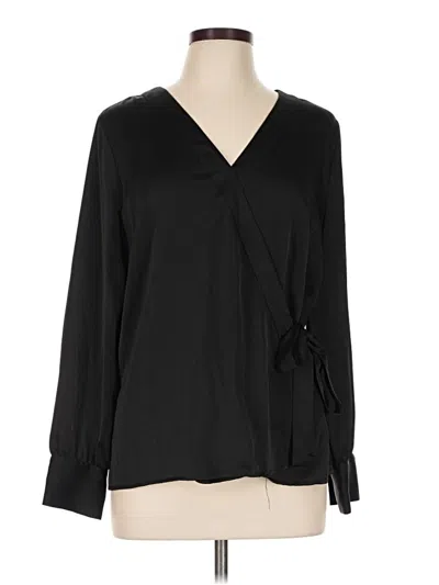Pre-owned Vince Camuto Long Sleeve Blouse In Black