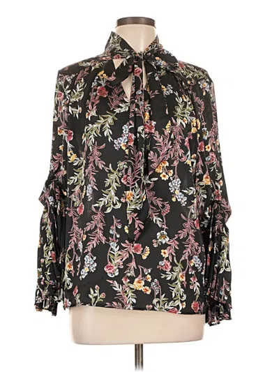 Pre-owned Vince Camuto Long Sleeve Blouse In Black