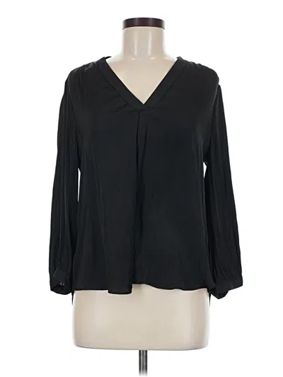 Pre-owned Vince Camuto Long Sleeve Blouse In Black