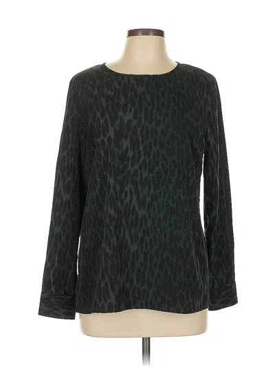 Pre-owned Vince Camuto Long Sleeve Blouse In Green