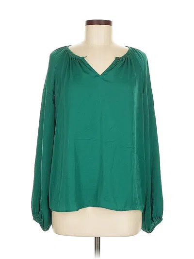 Pre-owned Vince Camuto Long Sleeve Blouse In Green