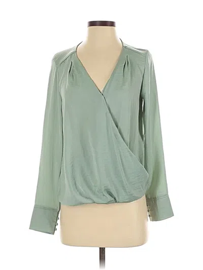 Pre-owned Vince Camuto Long Sleeve Blouse In Green