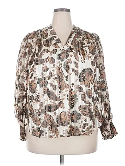 Vince Camuto Long Sleeve Blouse In Multi