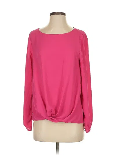 Pre-owned Vince Camuto Long Sleeve Blouse In Pink