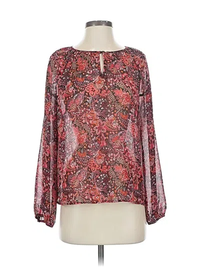 Pre-owned Vince Camuto Long Sleeve Blouse In Pink