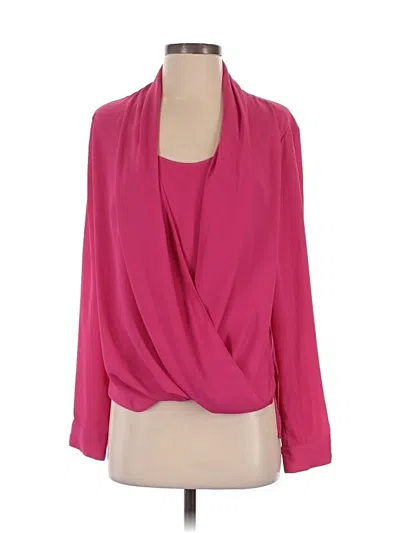 Pre-owned Vince Camuto Long Sleeve Blouse In Pink
