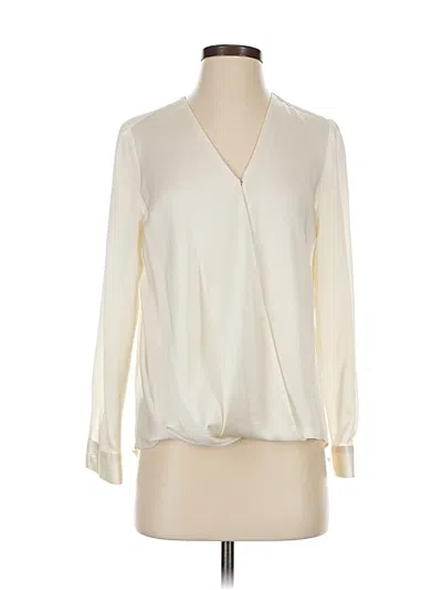 Pre-owned Vince Camuto Long Sleeve Blouse In White