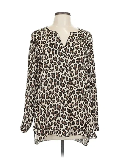 Pre-owned Vince Camuto Long Sleeve Blouse In White