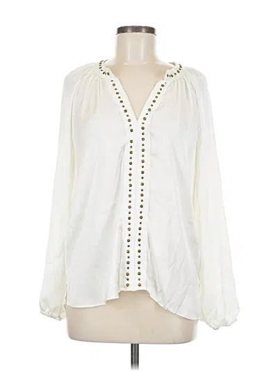 Pre-owned Vince Camuto Long Sleeve Blouse In White