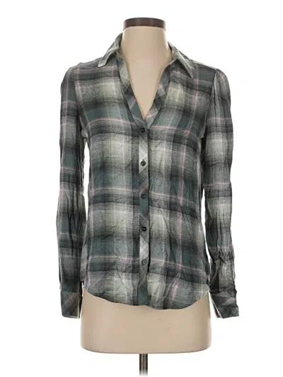 Pre-owned Vince Camuto Long Sleeve Button Down Shirt In Gray