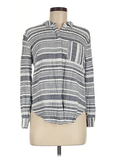 Pre-owned Vince Camuto Long Sleeve Button Down Shirt In Gray