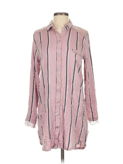 Pre-owned Vince Camuto Long Sleeve Button Down Shirt In Pink
