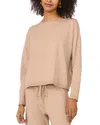 Vince Camuto Long Sleeve Crewneck Sweater In Warm Oatmeal