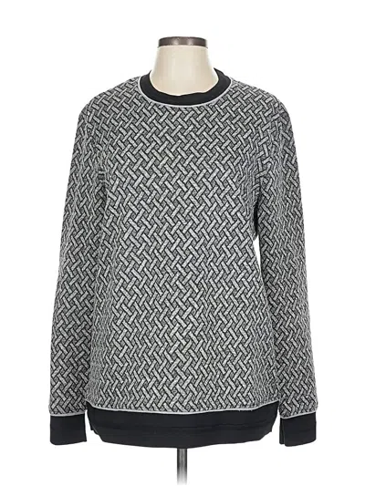 Pre-owned Vince Camuto Long Sleeve T-shirt In Gray