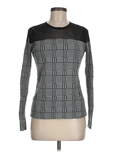 Pre-owned Vince Camuto Long Sleeve T-shirt In Black