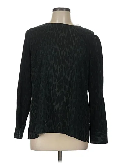 Pre-owned Vince Camuto Long Sleeve T-shirt In Black