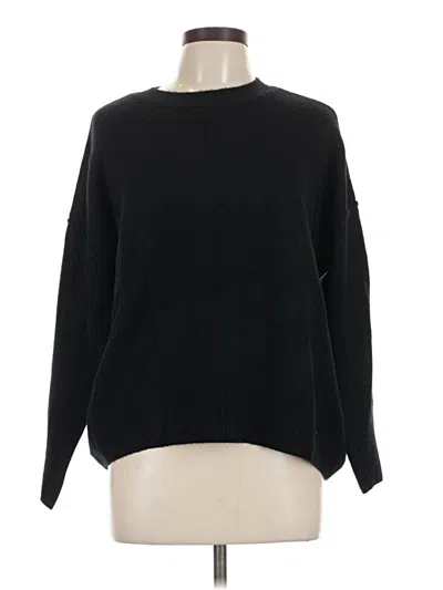 Pre-owned Vince Camuto Long Sleeve T-shirt In Black