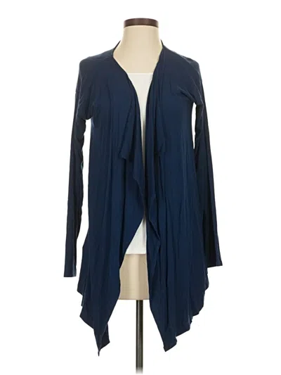 Pre-owned Vince Camuto Long Sleeve T-shirt In Blue