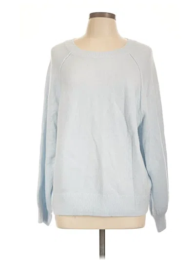 Pre-owned Vince Camuto Long Sleeve T-shirt In Blue