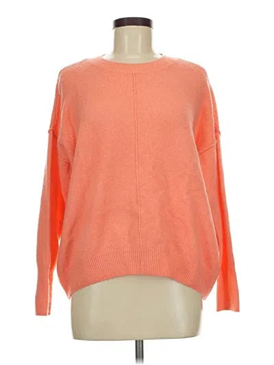 Pre-owned Vince Camuto Long Sleeve T-shirt In Orange