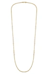 Vince Camuto Gold Tone Long Station Necklace In Gold