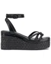 Vince Camuto Loressa Platform Wedge Sandal In Black