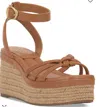 Vince Camuto Loressa Platform Wedge Sandal In Brown