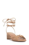 Vince Camuto Lory Ankle Wrap Sandal In Sandstone